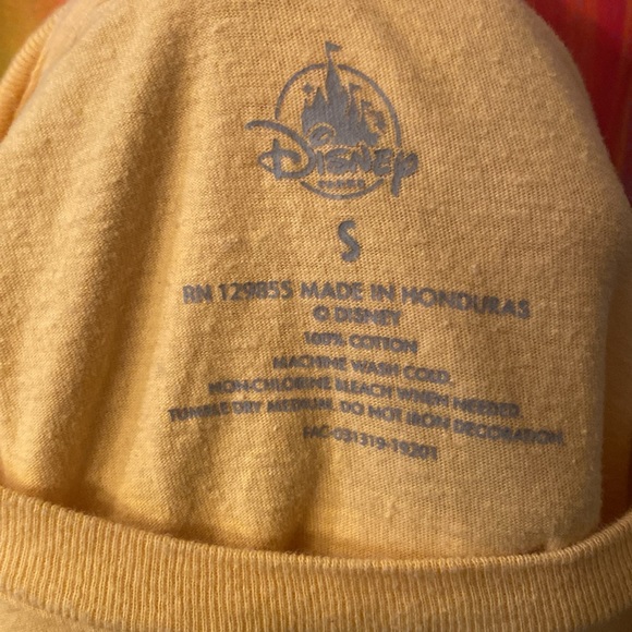 Disney Yellow Rainbow 🌈 Short Sleeve Tee with Retro Monorail Design - Picture 11 of 11